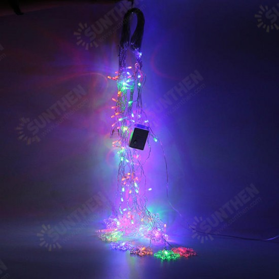 3.5M 96LEDs 8Modes Snowflake Fairy String Light for Christmas Party Patio AC220V