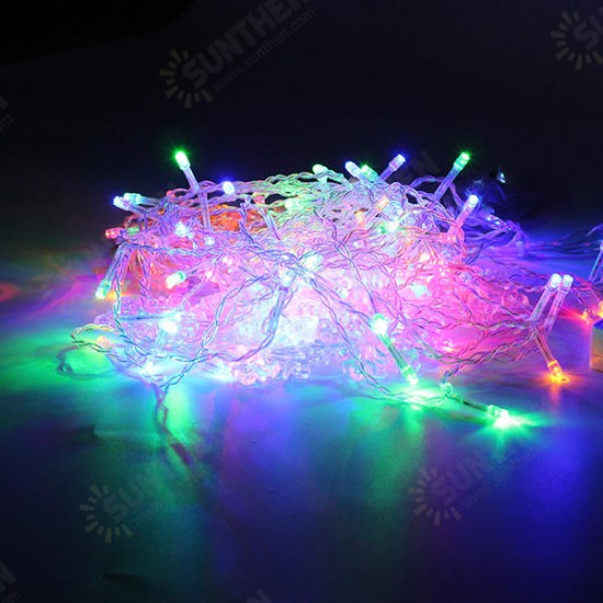 3.5M 96LEDs 8Modes Snowflake Fairy String Light for Christmas Party Patio AC220V