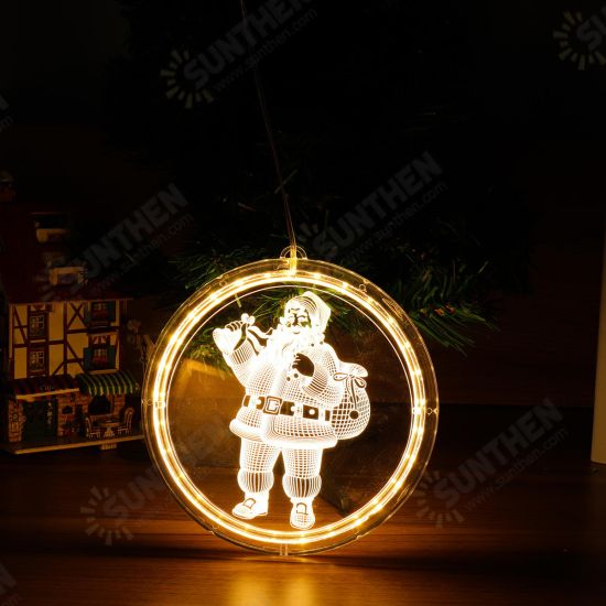 3D USB Window Hanging Santa Claus LED String Fairy Light Christmas Holiday Lamp Party Decorations 3D USB Window Hanging Santa Claus LED String Fairy Light Christmas Holiday Lamp Party Decorations