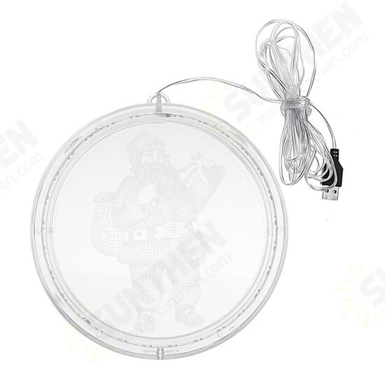 3D USB Window Hanging Santa Claus LED String Fairy Light Christmas Holiday Lamp Party Decorations 3D USB Window Hanging Santa Claus LED String Fairy Light Christmas Holiday Lamp Party Decorations