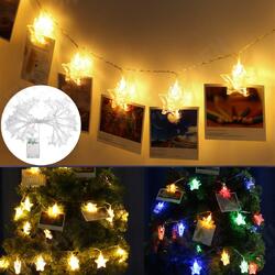 3M 20 LED Star Photp Clip Fairy String Light Party Christmas Wedding Outdoor Home Decor Lamp 3M 20 LED Star Photp Clip Fairy String Light Party Christmas Wedding Outdoor Home Decor Lamp