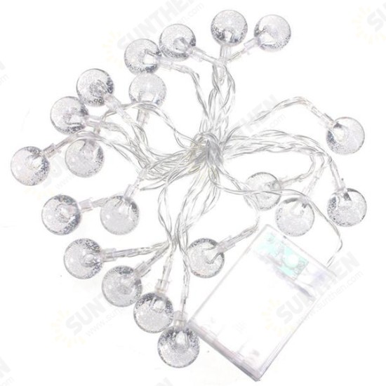 3M 20LED Battery Bubble Ball Fairy String Lights Garden Party Christmas Wedding Decor 3M 20LED Battery Bubble Ball Fairy String Lights Garden Party Christmas Wedding Decor