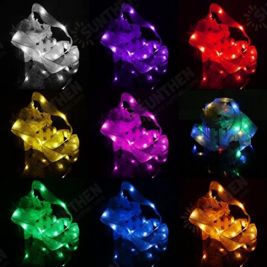 3M 30 LED Ribbon String Fairy Light Battery Powered Party Xmas Wedding Decoration Lamp