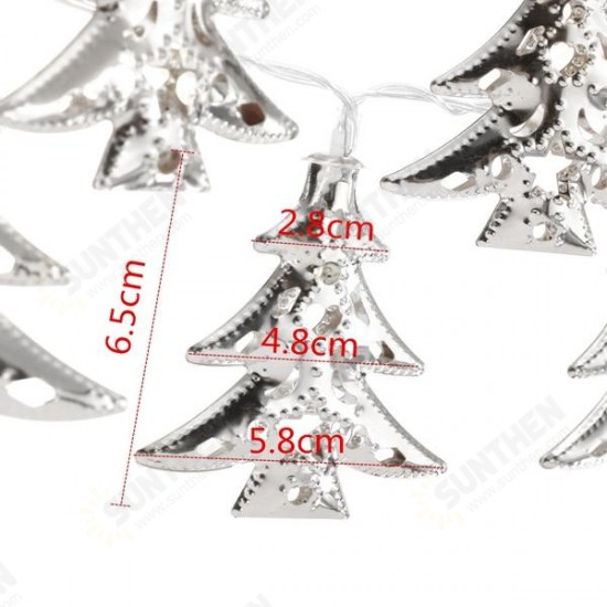 3M 30LEDs Battery Operated Iron Christmas Tree LED Fairy String Light Party Wedding