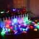 3M Battery Powered Moon Shape Warm White Colorful 20 LED String Fairy Light Holiday Decor DC3V