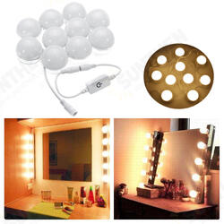 3M Dimmable Hollywood Style Yellow White LED Vanity Mirror Lights for Makeup Dressing Table DC12V 3M Dimmable Hollywood Style Yellow White LED Vanity Mirror Lights for Makeup Dressing Table DC12V