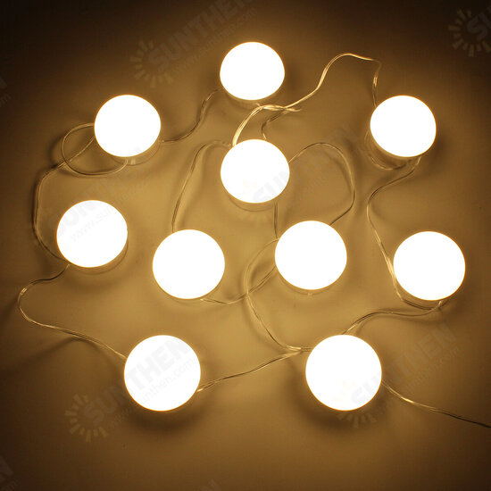 3M Dimmable Hollywood Style Yellow White LED Vanity Mirror Lights for Makeup Dressing Table DC12V 3M Dimmable Hollywood Style Yellow White LED Vanity Mirror Lights for Makeup Dressing Table DC12V