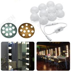 3M Dimmable Hollywood Style Yellow White LED Vanity Mirror Lights for Makeup Dressing Table DC12V 3M Dimmable Hollywood Style Yellow White LED Vanity Mirror Lights for Makeup Dressing Table DC12V