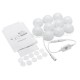 3M Dimmable Hollywood Style Yellow White LED Vanity Mirror Lights for Makeup Dressing Table DC12V 3M Dimmable Hollywood Style Yellow White LED Vanity Mirror Lights for Makeup Dressing Table DC12V