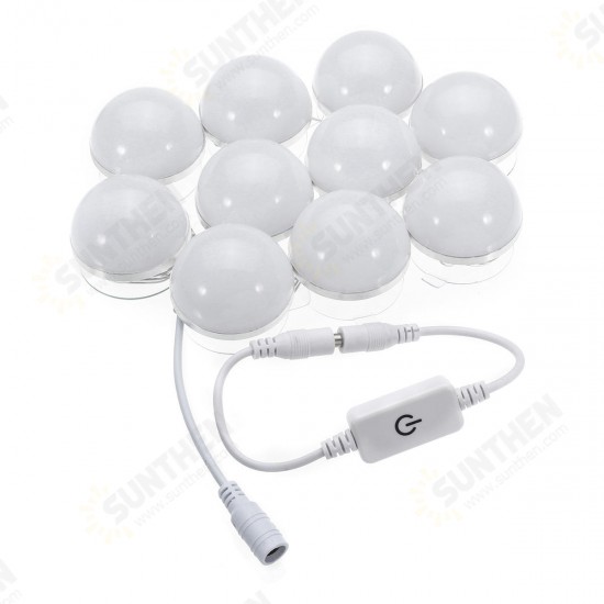 3M Dimmable Hollywood Style Yellow White LED Vanity Mirror Lights for Makeup Dressing Table DC12V 3M Dimmable Hollywood Style Yellow White LED Vanity Mirror Lights for Makeup Dressing Table DC12V