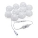 3M Dimmable Hollywood Style Yellow White LED Vanity Mirror Lights for Makeup Dressing Table DC12V 3M Dimmable Hollywood Style Yellow White LED Vanity Mirror Lights for Makeup Dressing Table DC12V
