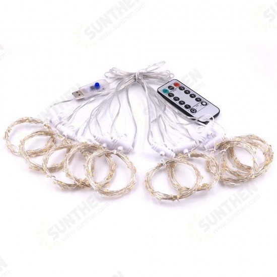 3M*1M 3M*3M USB LED Curtain Window String Light with Hook Up Icicle Garland Christmas Wedding Lamp Decor 3M*1M 3M*3M USB LED Curtain Window String Light with Hook Up Icicle Garland Christmas Wedding Lamp Decor