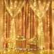 3M*1M/3M*2M USB Waterproof Sliver Wire LED String Light Curtain Tree Strip Fairy Christmas Decorations Clearance Christmas Lights