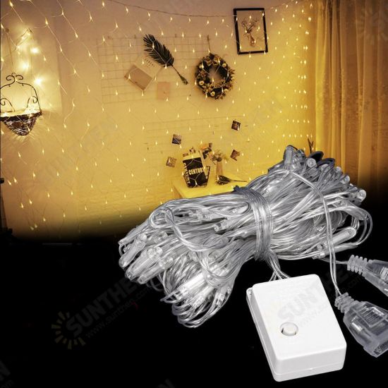 3M*2M 192LED Waterproof Net String Curtain Fairy Light for Holiday Wedding Party EU Plug AC220V 3M*2M 192LED Waterproof Net String Curtain Fairy Light for Holiday Wedding Party EU Plug AC220V