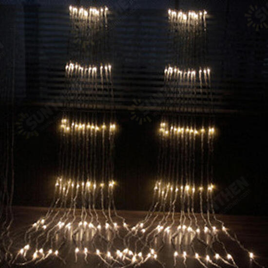 3M*3M 320 LED Waterfall Curtain String Holiday Light for Wedding Valentine's Day AC110V 3M*3M 320 LED Waterfall Curtain String Holiday Light for Wedding Valentine's Day AC110V
