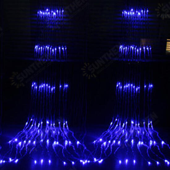 3M*3M 320 LED Waterfall Curtain String Holiday Light for Wedding Valentine's Day AC110V 3M*3M 320 LED Waterfall Curtain String Holiday Light for Wedding Valentine's Day AC110V