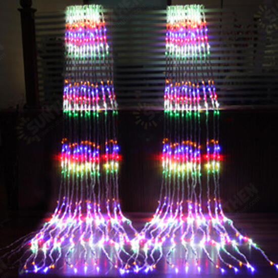 3M*3M 320 LED Waterfall Curtain String Holiday Light for Wedding Valentine's Day AC110V 3M*3M 320 LED Waterfall Curtain String Holiday Light for Wedding Valentine's Day AC110V