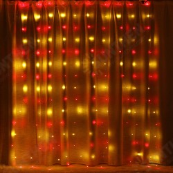3M*3M Hanging 300LED Curtain Fairy String Light 8 Modes Outdoor Wedding Party Wall Decor Lamp DC5V 3M*3M Hanging 300LED Curtain Fairy String Light 8 Modes Outdoor Wedding Party Wall Decor Lamp DC5V