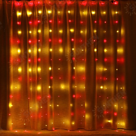 3M*3M Hanging 300LED Curtain Fairy String Light 8 Modes Outdoor Wedding Party Wall Decor Lamp DC5V 3M*3M Hanging 300LED Curtain Fairy String Light 8 Modes Outdoor Wedding Party Wall Decor Lamp DC5V