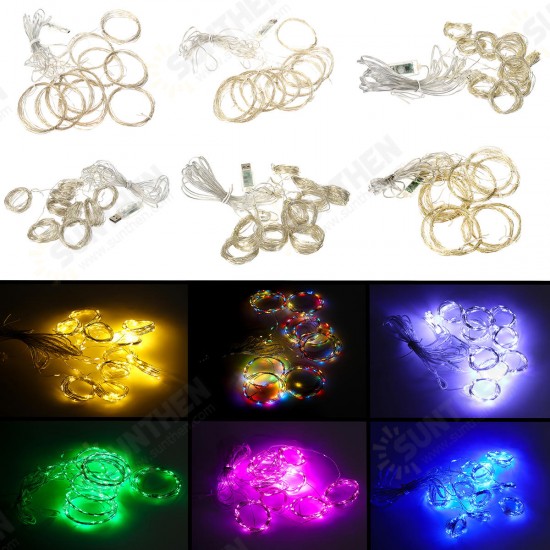 3M*3M USB 8 Modes 300LED Curtain Fairy Wire String Light Christmas Party Decor Holiday Wedding Supply