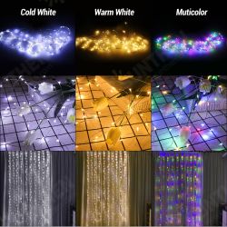 3m/2m/1m LED Curtain Fairy Lights USB String Lights Bedroom Wedding Party Christmas Tree Decorations Lights Lamp Holiday lighting with Remote Control 3m/2m/1m LED Curtain Fairy Lights USB String Lights Bedroom Wedding Party Christmas Tree Decorations Lights Lamp Holiday lighting with Remote Control