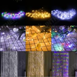3mx1m/3mx2m/3mx3m LED Fairy Curtain String Light Remote Control 8 Modes USB Hanging Wedding Bedroom Party Home Decor 3mx1m/3mx2m/3mx3m LED Fairy Curtain String Light Remote Control 8 Modes USB Hanging Wedding Bedroom Party Home Decor