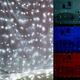 3x3M 300LED Window Curtain Icicle String Fairy Light Outdoor Wedding Party Decor EU Plug AC220V