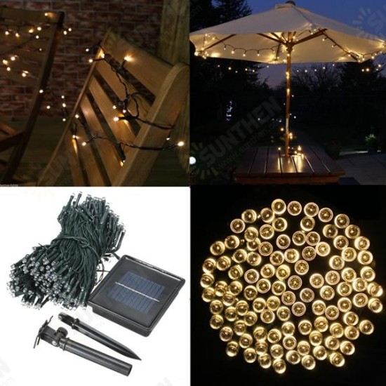 400 LED Solar Powered Fairy String Light Garden Party Decor Xmas