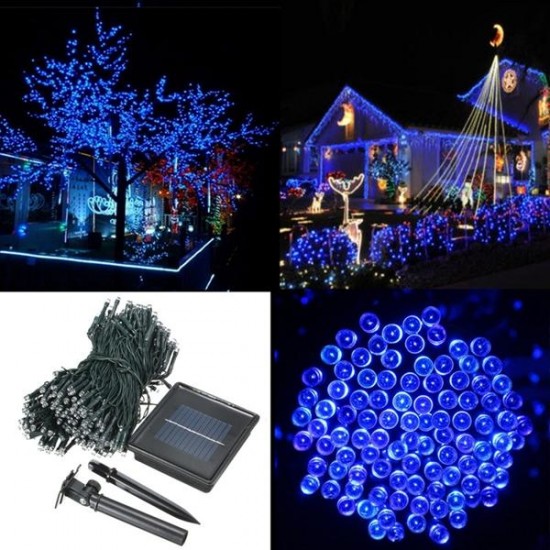 400 LED Solar Powered Fairy String Light Garden Party Decor Xmas