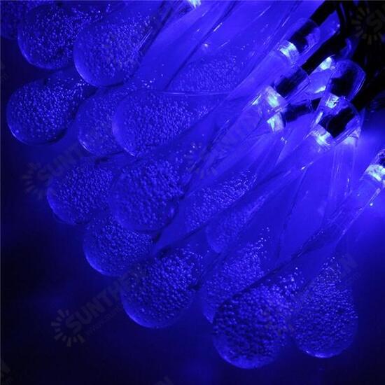 4.8M 20 LED Solar Power Raindrop String Fairy Light For Christmas Party Decor Christmas Decorations Clearance Christmas Lights