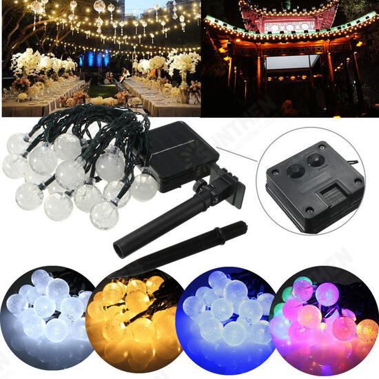 4.8M 20 LED Waterproof Solar Ball Fairy String Light Christmas Wedding Party Garden Decor 4.8M 20 LED Waterproof Solar Ball Fairy String Light Christmas Wedding Party Garden Decor