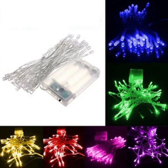 4M 40 LED Battery Powered Christmas Wedding Party String Fairy Light Christmas Decorations Clearance Christmas Lights
