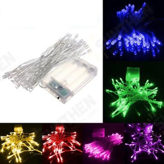 4M 40 LED Battery Powered Christmas Wedding Party String Fairy Light Christmas Decorations Clearance Christmas Lights