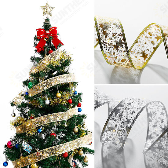4M 40LED Fairy String Lights Gold Silver Bowknot Ribbon LED Christmas Tree Light Home Party Decorations Wedding Birthday Xmas Gifts 4M 40LED Fairy String Lights Gold Silver Bowknot Ribbon LED Christmas Tree Light Home Party Decorations Wedding Birthday Xmas Gifts