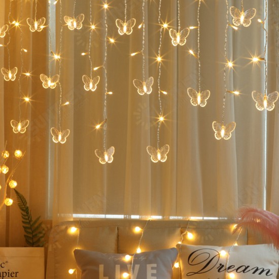 4M LED Fairy Light Butterflies String Light Christmas Party Holiday lighting