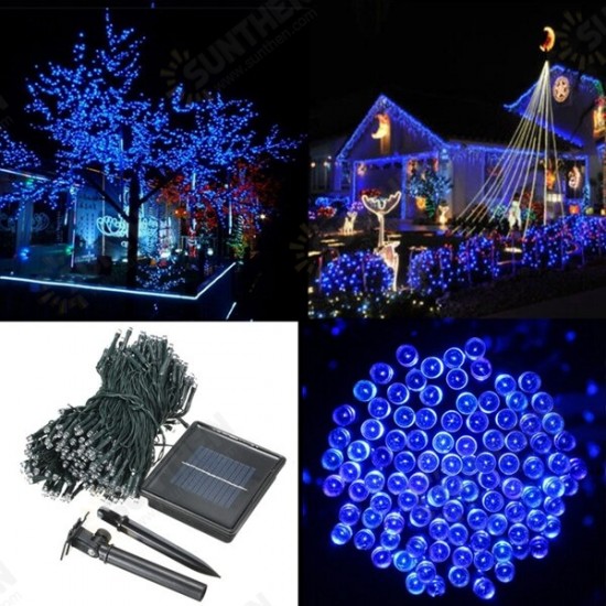 500 LED Solar Powered Fairy String Light Garden Party Decor Xmas 500 LED Solar Powered Fairy String Light Garden Party Decor Xmas