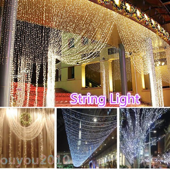 500 LED Solar Powered Fairy String Light Garden Party Decor Xmas 500 LED Solar Powered Fairy String Light Garden Party Decor Xmas