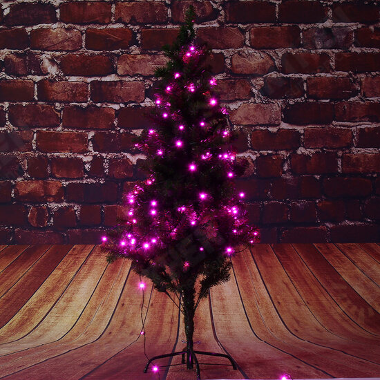 50M 220V EU Plug 8 Modes Red Pink LED Fairy String Light Holiday Lamp for Party Festival with Controller