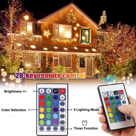 5/10M LED Lights Christmas Fairy String Lights Christmas Party w/ Remote Control