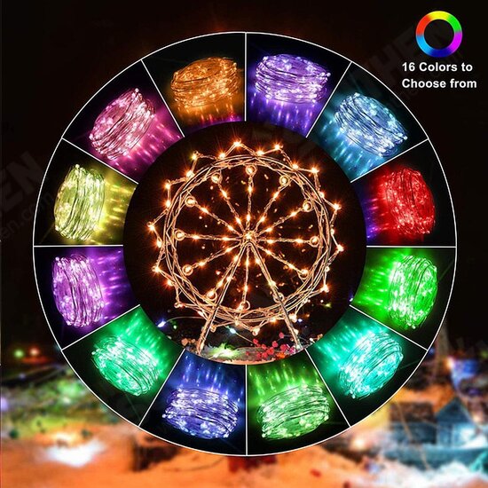 5/10M LED Lights Christmas Fairy String Lights Christmas Party w/ Remote Control 5/10M LED Lights Christmas Fairy String Lights Christmas Party w/ Remote Control