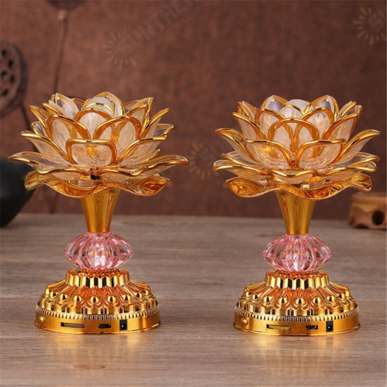 53 Buddhism Song 7 Color Changing Lotus LED Night Light Music Holiday Lamp Decoration 53 Buddhism Song 7 Color Changing Lotus LED Night Light Music Holiday Lamp Decoration