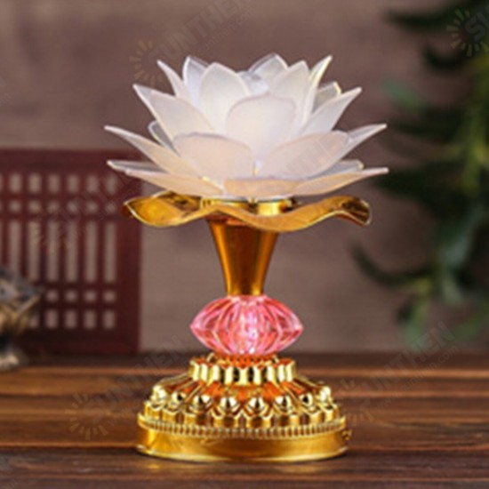 53 Buddhism Song 7 Color Changing Lotus LED Night Light Music Holiday Lamp Decoration 53 Buddhism Song 7 Color Changing Lotus LED Night Light Music Holiday Lamp Decoration