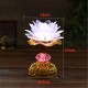 53 Buddhism Song 7 Color Changing Lotus LED Night Light Music Holiday Lamp Decoration