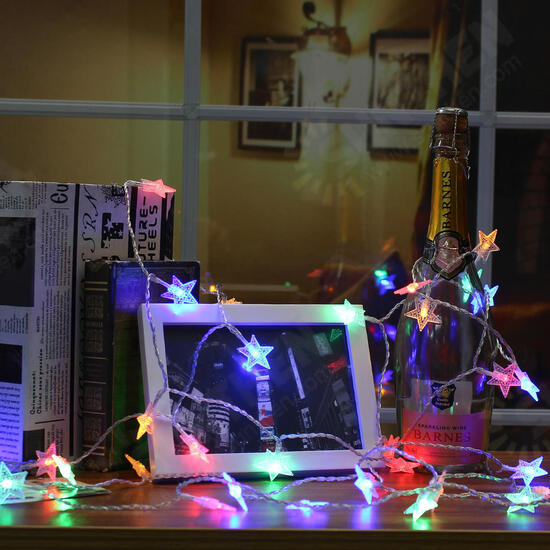 5M 40LEDs Plug-In Colorful Warm White Pure White Star Fairy String Light for Christmas Party AC220V 5M 40LEDs Plug-In Colorful Warm White Pure White Star Fairy String Light for Christmas Party AC220V