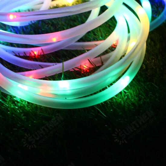 5M 50LED Battery Powered Rope Tube String Light Outdoor Christmas Garden Holiday Home Party Lamp