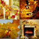 5m Fall Maple Leaf Garland 20 LED Maple Leaves Fairy Lights Maple Leaf String Light