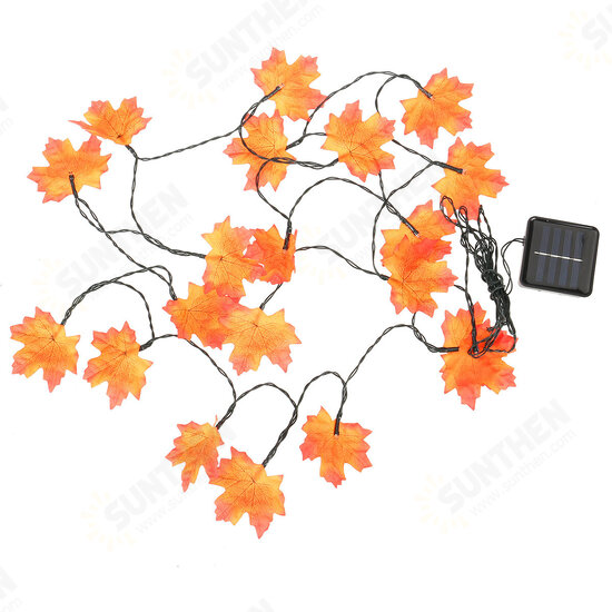 5m Fall Maple Leaf Garland 20 LED Maple Leaves Fairy Lights Maple Leaf String Light