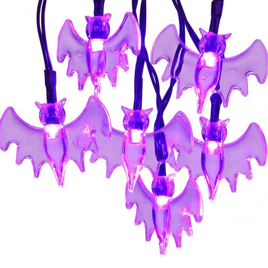 6.5M 30 LED Ball Solar Halloween Party Fairy Outdoor String Lights for Patio Garden 8 Mode Adjustment