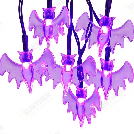 6.5M 30 LED Ball Solar Halloween Party Fairy Outdoor String Lights for Patio Garden 8 Mode Adjustment