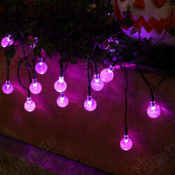 6.5M/7M 30/50LED Solar Powered Bubble Crystal Ball Shape LED String Lights for Halloween Holidays Decoration 6.5M/7M 30/50LED Solar Powered Bubble Crystal Ball Shape LED String Lights for Halloween Holidays Decoration